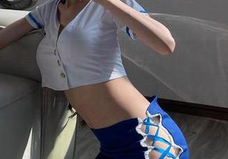 微密圈 - 看到黎允熙baby的写真，绿色白色蕾丝之下几乎要融化了